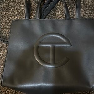Telfar Black Shopping Bag